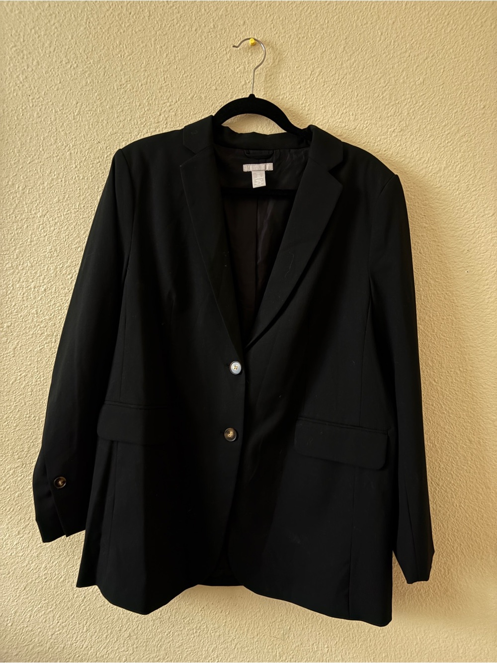 H&M Black Women's Single-Breasted Blazer